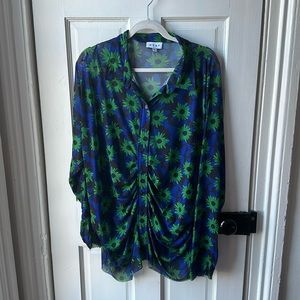 WRAY Floral Sheer Top 5XL